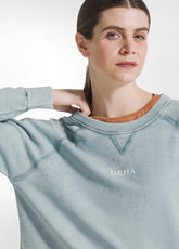 FELPA ORGANICA EFFETTO SFUMATO BLU - TEAL BLUE | DEHA