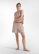 FADED ORGANIC FLEECE SHORTS - BROWN - Sports shorts - Outlet | DEHA