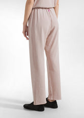 PANTALONE IN FELPA ORGANICA EFFETTO SFUMATO MARRONE - AMBER BROWN | DEHA