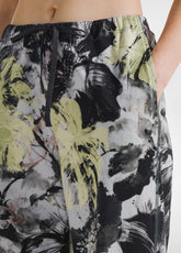 FLOWER ALLOVER SWEATPANTS - GREY - FLORAL BLACK | DEHA