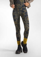 LEGGINGS IN MICROFIBRA STRETCH STAMPATI MARRONE - Leggings & Pantaloni sportivi - Outlet | DEHA