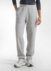 STRAIGHT TROUSERS IN HEAVY COTTON GREY - GREY MELANGE | DEHA