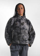 BLACK MALTINTO EFFECT TEDDY JACKET - Jacket - Outlet | DEHA