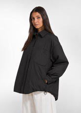 CAMICIA OVERSIZE LEGGERMENTE IMBOTTITA NERO - Giacche e Giubbotti | DEHA