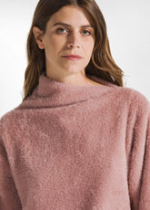 FLAUSCHIG SWEATSHIRT MIT STEHKRAGEN - PINK - MISTY ROSE | DEHA