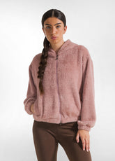 FLAUSCHIG KAPUZENSWEATSHIRT M. REISSVERSCHLUSS - P - MISTY ROSE | DEHA