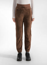 PANTALONE DI PILE CON INSERTI IN SCUBA MARRONE - COFFEE BROWN | DEHA