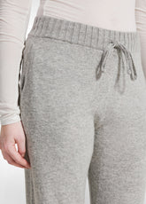 JOGGER DI MAGLIA IN MISTO LANA GRIGIO - GREY MELANGE | DEHA