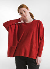 PULLOVER AMPIO MISTO LANA ARANCIO - Felpe e Maglie - Outlet | DEHA