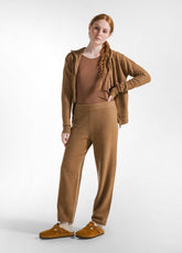 PANTALONE LOUNGE IN MAGLIA CARROT FIT MARRONE - GLACE' BROWN | DEHA