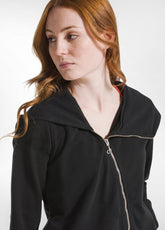 BIKER SWEATSHIRT AUS ORGANISCHER BAUMWOLLE - SCHWA - BLACK | DEHA