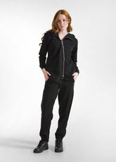 BIKER SWEATSHIRT AUS ORGANISCHER BAUMWOLLE - SCHWA - BLACK | DEHA