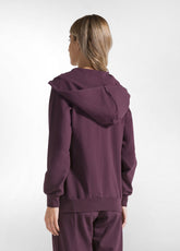 BIKER SWEATSHIRT AUS ORGANISCHER BAUMWOLLE - LILA - PLUM VIOLET | DEHA