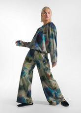 BEDRUCKTES SWEATHOSE MIT WEITEM BEIN - BEIGE - Hosen - Outlet | DEHA