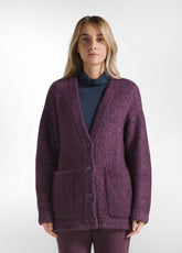 PURPLE SOFT CARDIGAN - PLUM VIOLET | DEHA