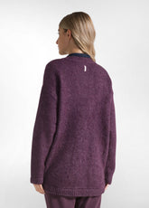 PURPLE SOFT CARDIGAN - PLUM VIOLET | DEHA