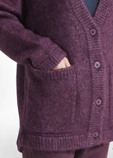PURPLE SOFT CARDIGAN - PLUM VIOLET | DEHA