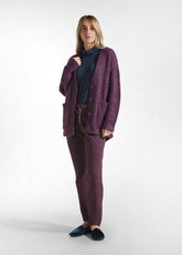 PURPLE SOFT CARDIGAN - PLUM VIOLET | DEHA