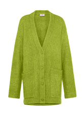 GREEN SOFT CARDIGAN - LIME GREEN | DEHA