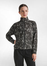 FELPA CON ZIP STAMPA ANIMALIER GRIGIO - Felpe e Maglie - Outlet | DEHA