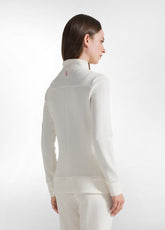 MATELASSE' EFFECT SLIM FIT BIKER JACKET - WHITE - MILK WHITE | DEHA