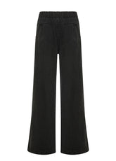 LYOCELL DENIM PALAZZO PANTS - BLACK - Archive Sale | DEHA