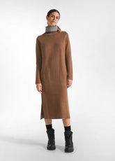 ABITO A MAGLIA BICOLOR MARRONE - GLACE' BROWN | DEHA