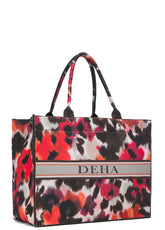 BORSA EFFETTO SCUBA STAMPATA ROSSO | DEHA