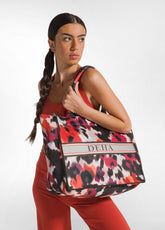 BORSA EFFETTO SCUBA STAMPATA ROSSO | DEHA