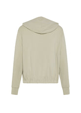 SOFT TOUCH FULL ZIP HOODIE - BEIGE - BEIGE | DEHA