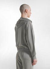 SOFT TOUCH FULL ZIP HOODIE - GREEN - SAGE GREEN | DEHA