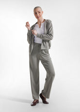 SOFT TOUCH FULL ZIP HOODIE - GREEN - SAGE GREEN | DEHA