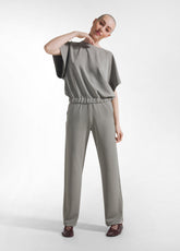 SOFT TOUCH HALF SLEEVES SWEATSHIRT - GREEN - SAGE GREEN | DEHA