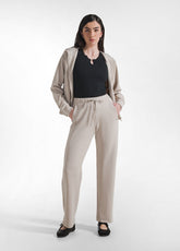 SOFT TOUCH STRAIGHT LEG PANTS - BEIGE - BEIGE | DEHA
