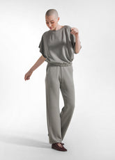 SOFT TOUCH STRAIGHT LEG PANTS - GREEN - Pants - Outlet | DEHA