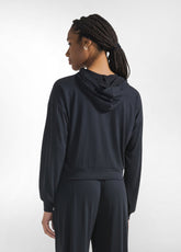 FELPA CON NODO IN JERSEY MODAL NERO - BLACK | DEHA