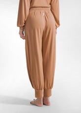 PANTALONE JOGGER IN JERSEY MODAL MARRONE - AMBER BROWN | DEHA