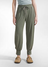 MODAL JERSEY JOGGER PANTS - GREEN - SAGE GREEN | DEHA