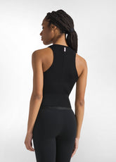 RAYON KNITTED TOP - BLACK - BLACK | DEHA