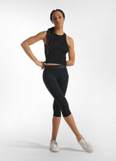 RAYON KNITTED TOP - BLACK - BLACK | DEHA