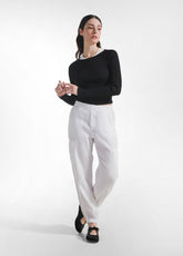 RAYON KNITTED WRAP SWEATER - BLACK - BLACK | DEHA