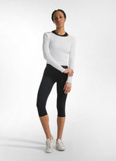 RAYON KNITTED WRAP SWEATER - WHITE - MILK WHITE | DEHA