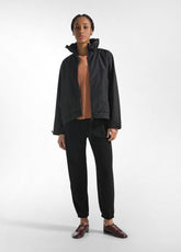 BONDED NYLON JACKET - BLACK - BLACK | DEHA