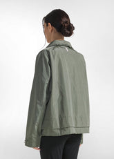 BONDED NYLON JACKET - GREEN - SAGE GREEN | DEHA