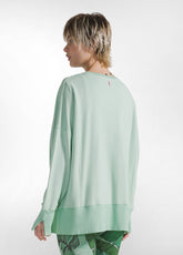COMFORT OVERSIZE SWEATSHIRT - GREEN - WATER GREEN | DEHA