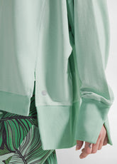 COMFORT OVERSIZE SWEATSHIRT - GREEN - WATER GREEN | DEHA