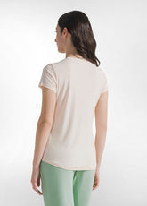 T-SHIRT IN VISCOSA CON GRAFICA YOGA ROSA - LIGHT PINK | DEHA