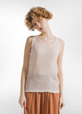 CANOTTA IN VISCOSA E SETA ROSA - LIGHT PINK | DEHA