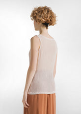 CANOTTA IN VISCOSA E SETA ROSA - LIGHT PINK | DEHA