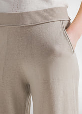 STRICK-HOSE AUS LEINEN UND BAUMWOLL - BEIGE - BEIGE | DEHA